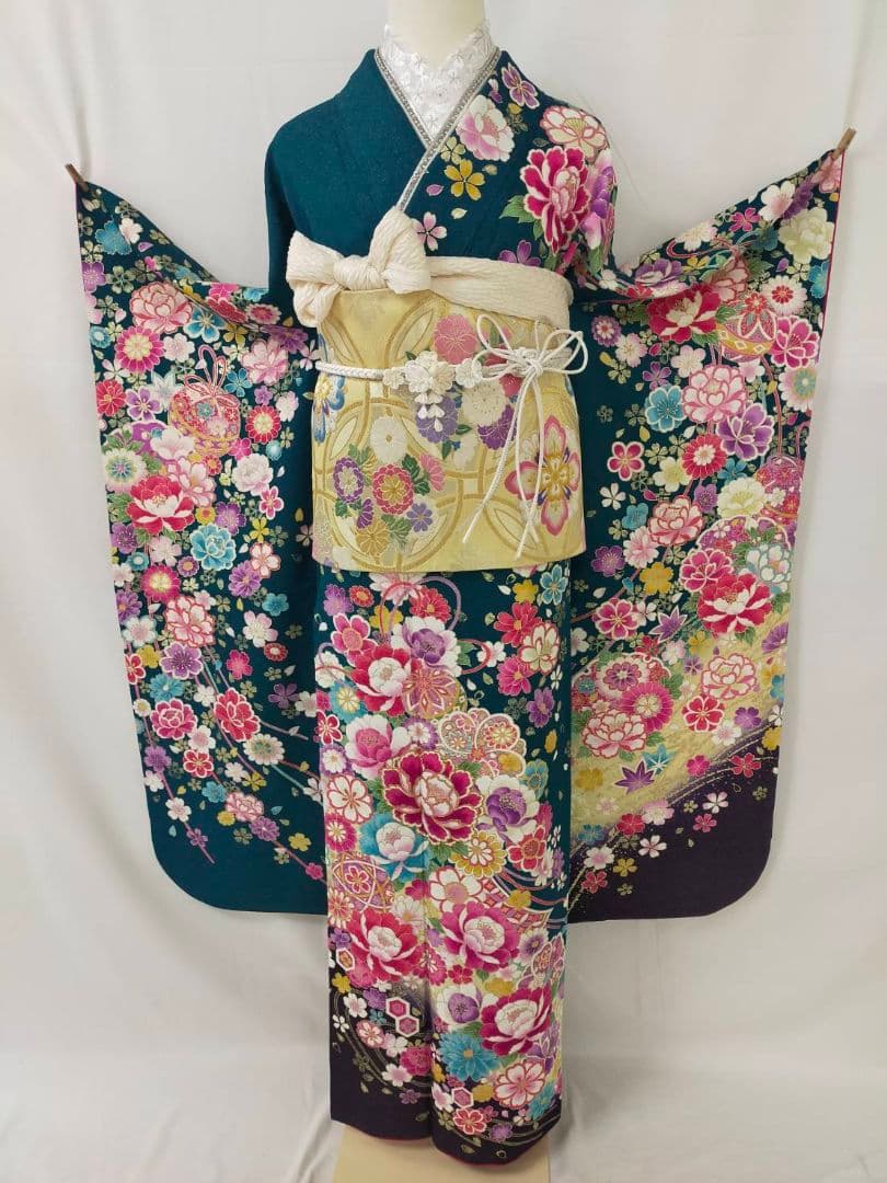 はんぺんさま　美品　正絹　振袖　3点セット