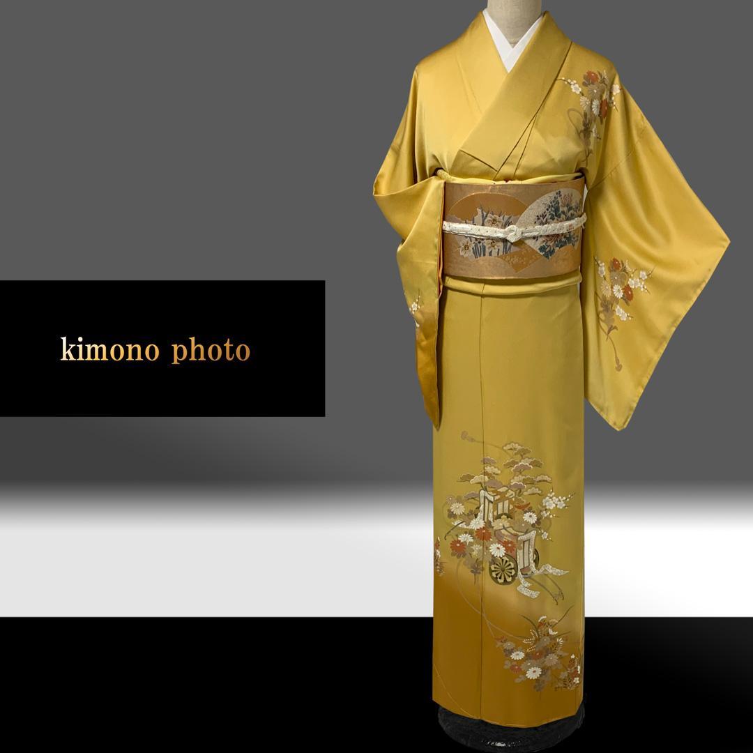 【新品、未使用】正絹【極上逸品】トールサイズ【本金彩手描き友禅】訪問着フルセット