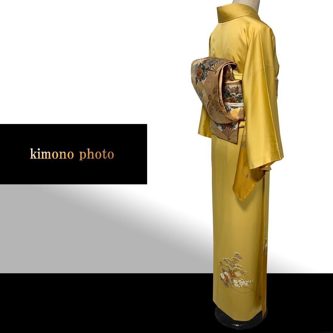 【新品、未使用】正絹【極上逸品】トールサイズ【本金彩手描き友禅】訪問着フルセット