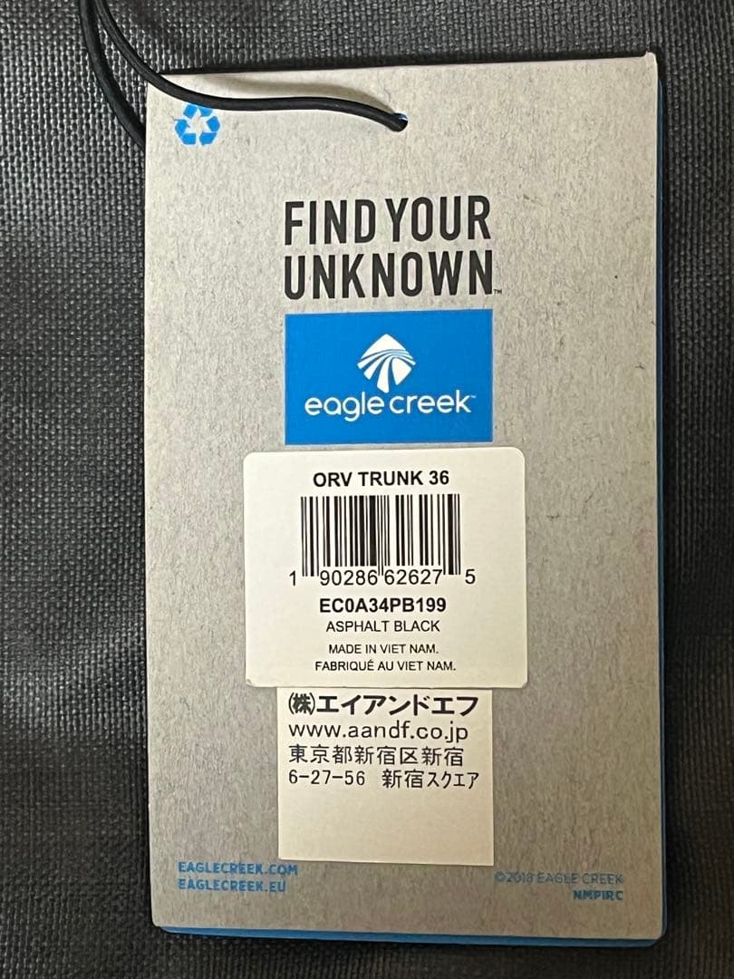 1回のみ使用 イーグルクリーク ORV TRUNK 36 キャリーバッグ