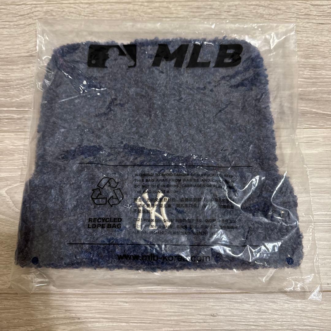 【新品・未開封】MLB KOREA 猫耳ニット帽　新品未開封　ビーニー　韓国限定