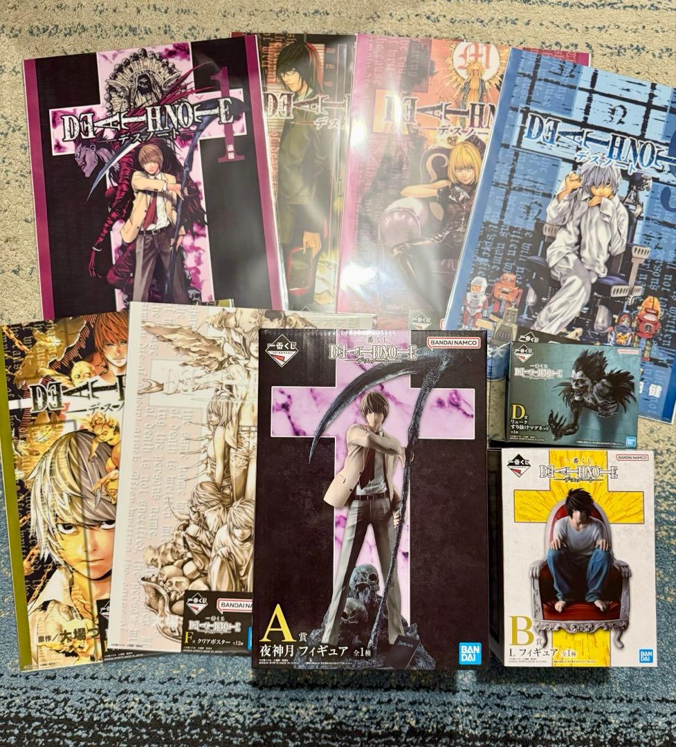 【一番くじ】デスノート　Ａ賞Ｂ賞Ｄ賞F賞 9点セット　新品未開封