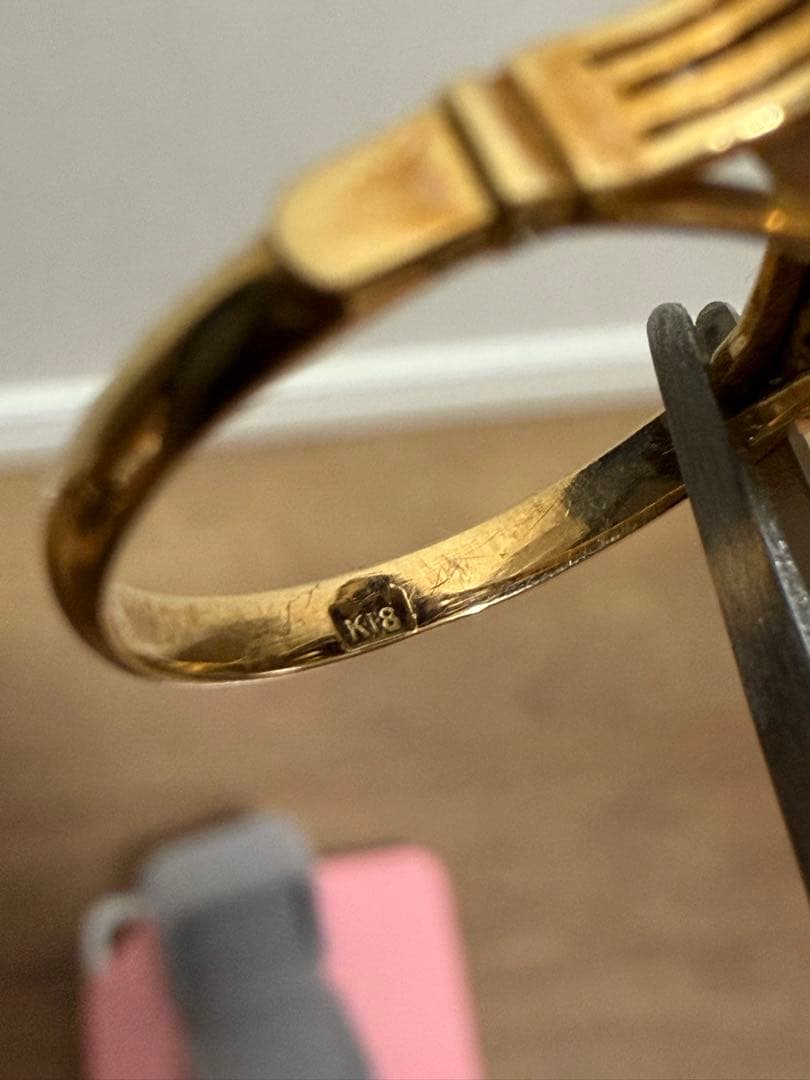 K18ブラックオパールリング　4g