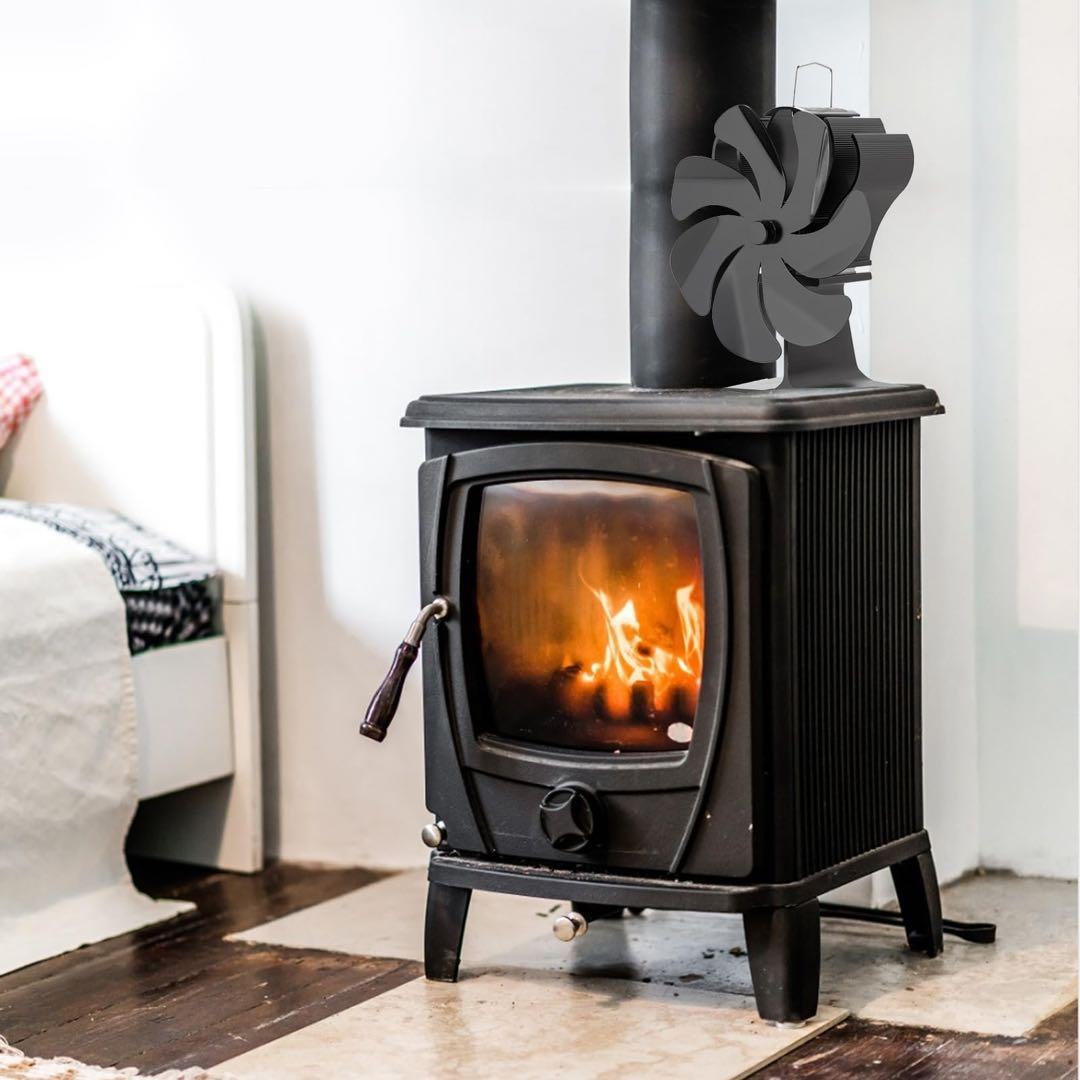 50★ストーブファン 7枚羽根ストーブファン 自己加熱ストーブファン