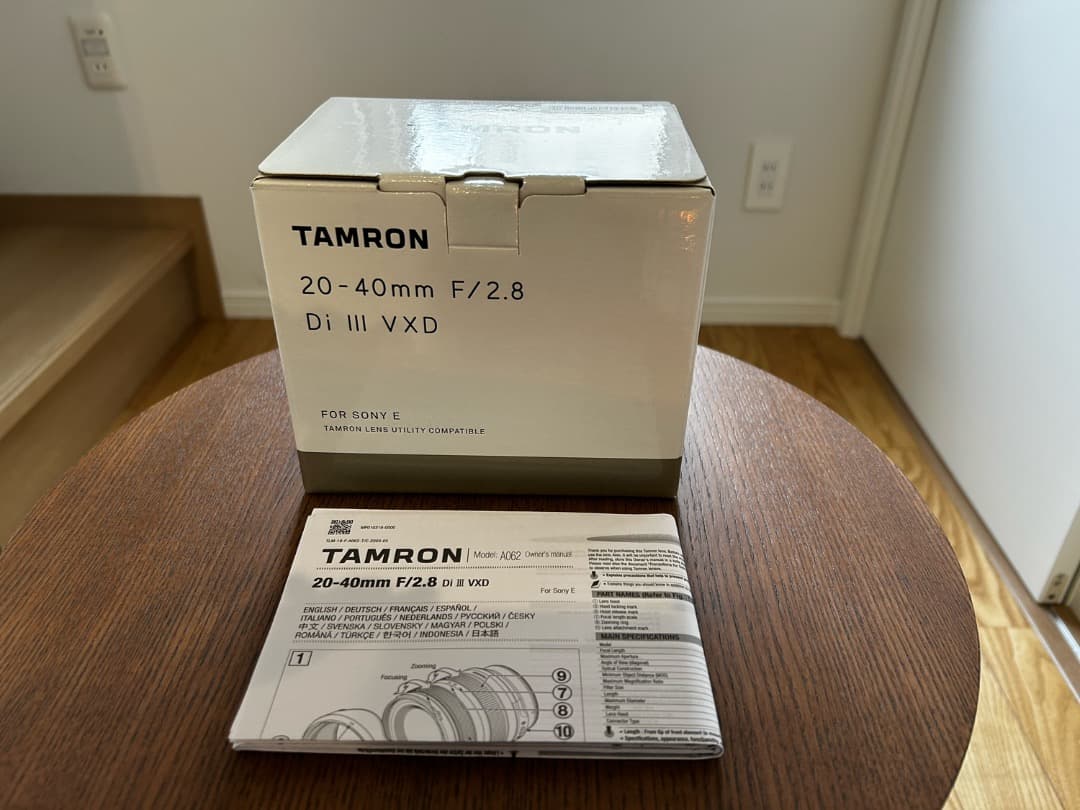 ［美品］TAMRON 20-40mm F2.8 Di III VXD レンズ
