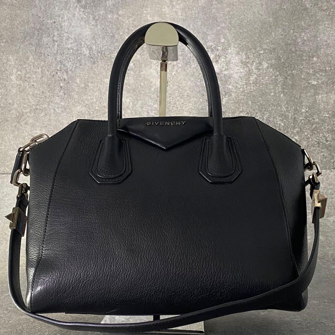 ジバンシィ アンティゴナ ハンドバッグ ショルダーバッグ 2way レザー 黒