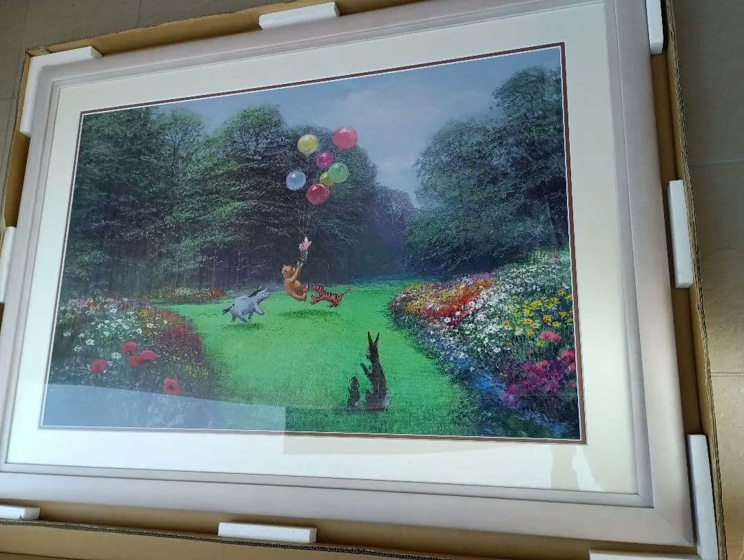 限定500枚　くまのプーさん　ファインアート　絵画　アールビバン購入