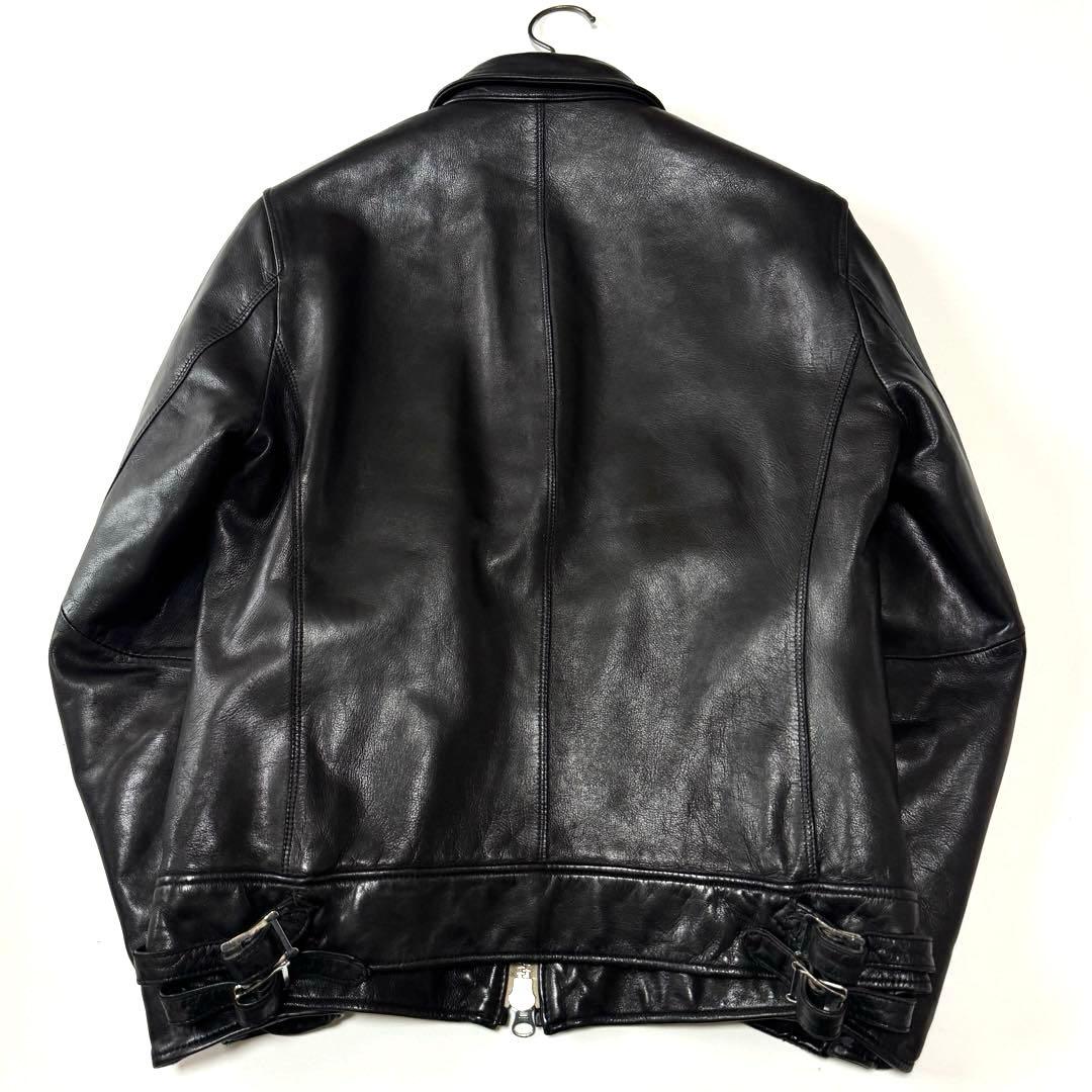 NANO&Co ナノユニバース 羊革 レザージャケット ライダース キルティング