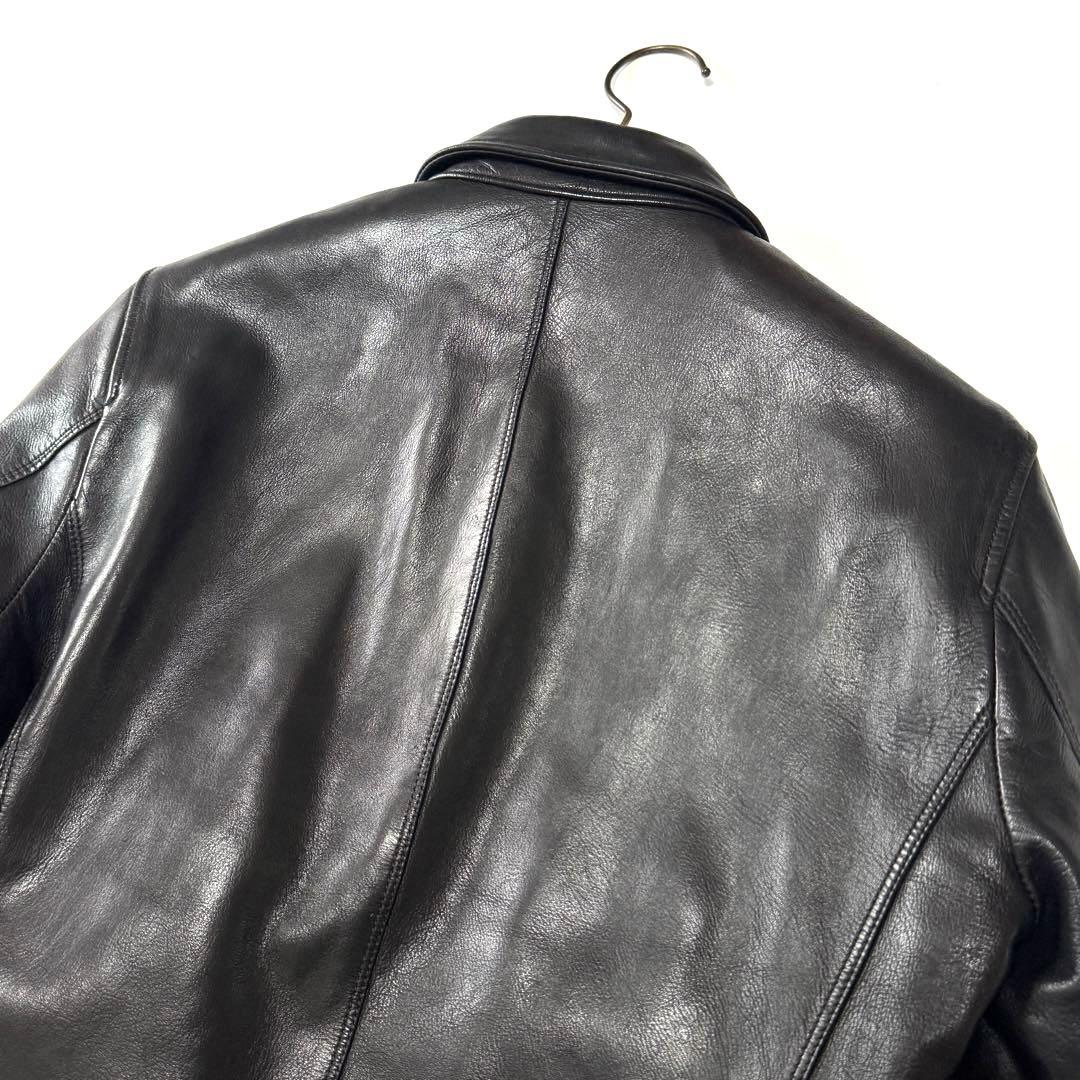 NANO&Co ナノユニバース 羊革 レザージャケット ライダース キルティング