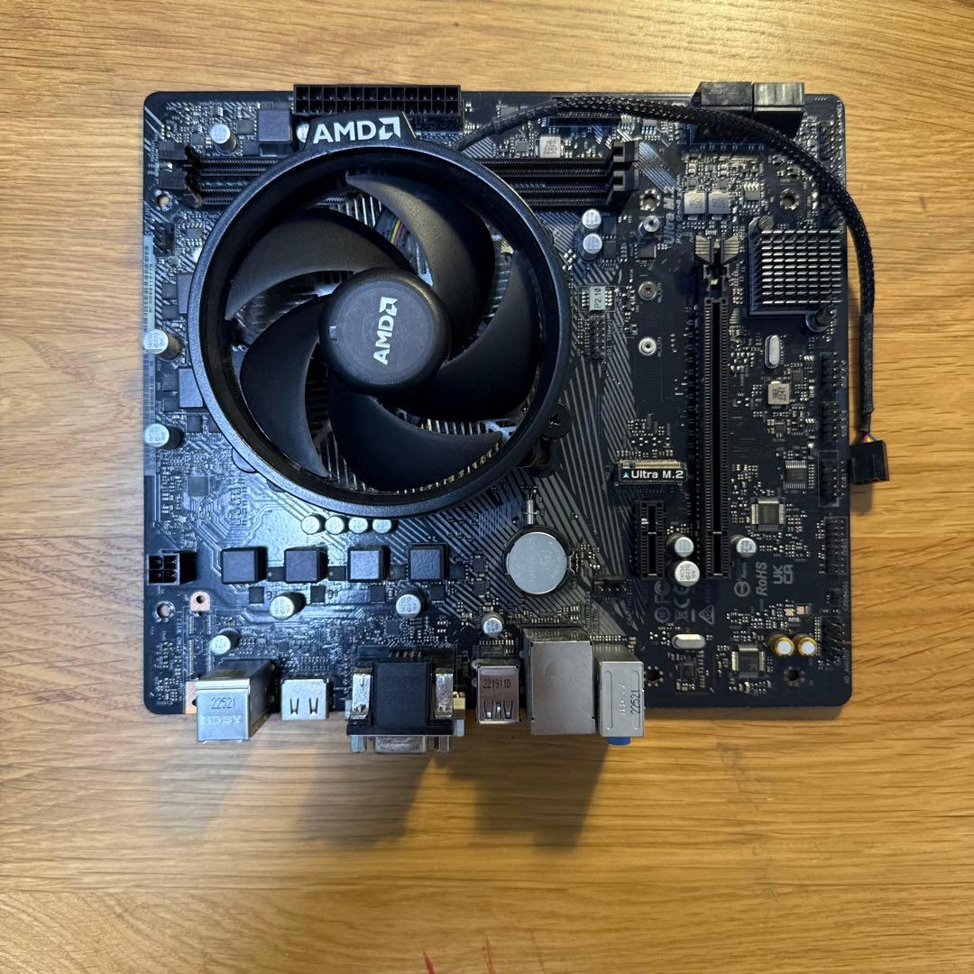 AMD RYZEN 5 4500 マザーボード+クーラー セット動作確認済み