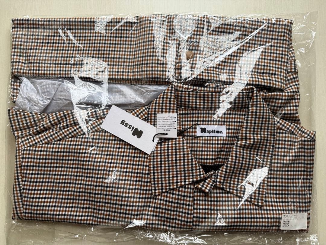 Nissy naptime 2025SS コーチジャケット　チェック