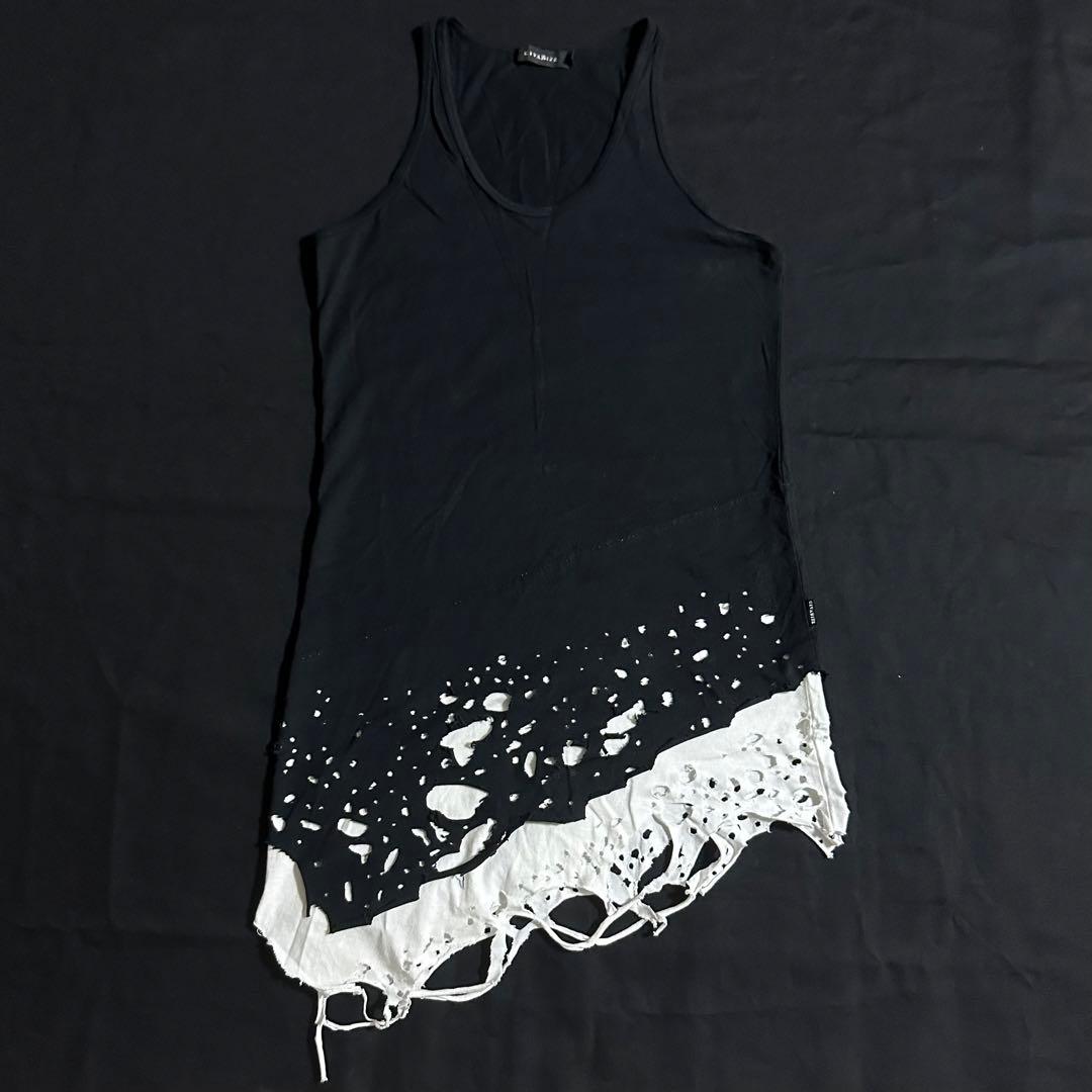 00s CIVARIZE アシメタンクトップ Size:44 ダメージレイヤード