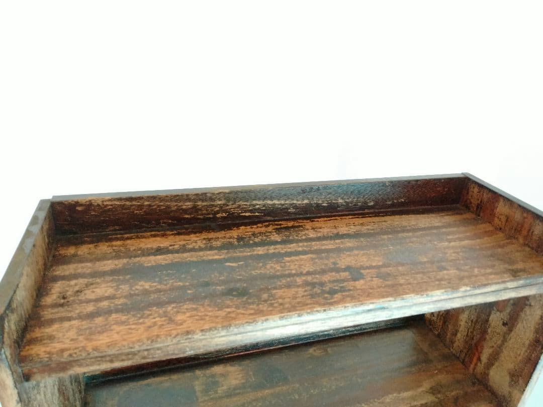 古道具　木製 　ヴィンテージ 本棚 5段