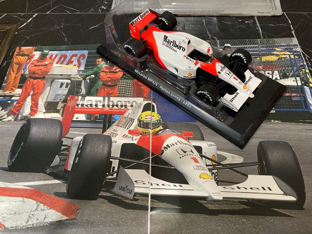 日本未発売　マルボロ仕様 ビッグスケールF1コレクション　MP4/6 セナ