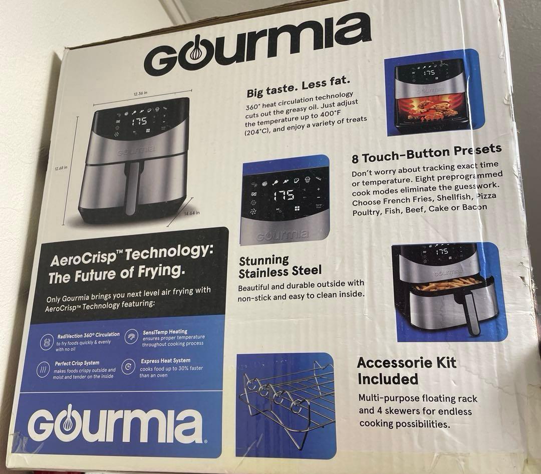 【新品未使用品】Gourmia デジタルエアフライヤー 5.7L
