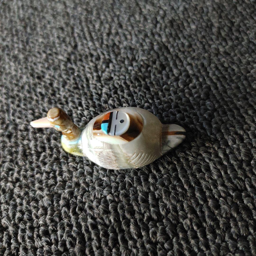 カモ　サンフェイスフェティッシュ　ズニ　フェティシュ　インディアンジュエリー