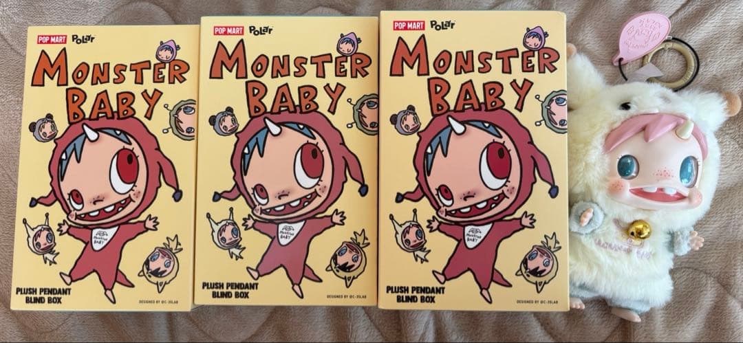 未開封POPMART POLAR MONSTER BABY ぬいキー3BOX