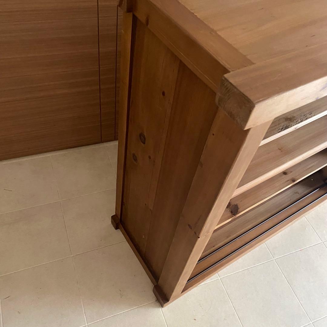 北欧　アンティーク　ガラス　キャビネット　ノットアンティークス　棚　サイドボード