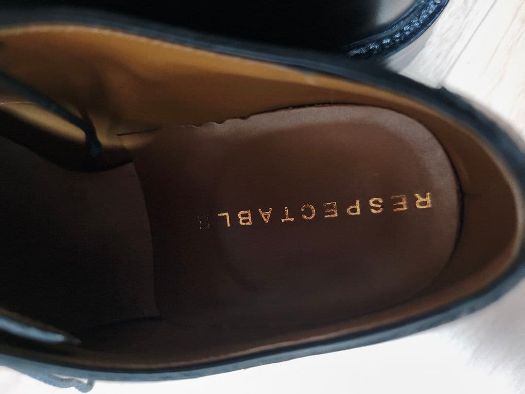 【値下げ】RESPECTABLE 黒 ドレスシューズ MD-6