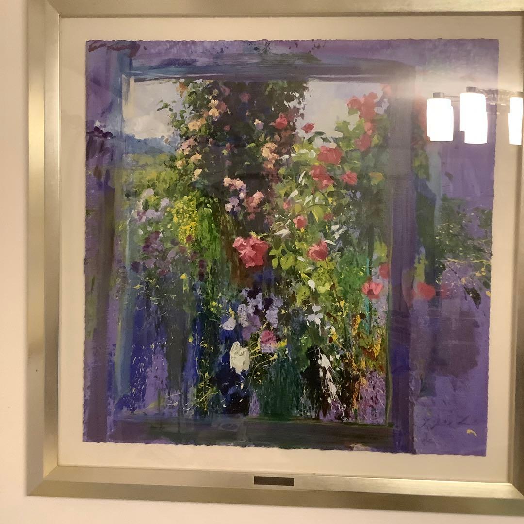 Ｊトレンツ・リャド【代表作ージベルニーのバラ】自筆サイン入り