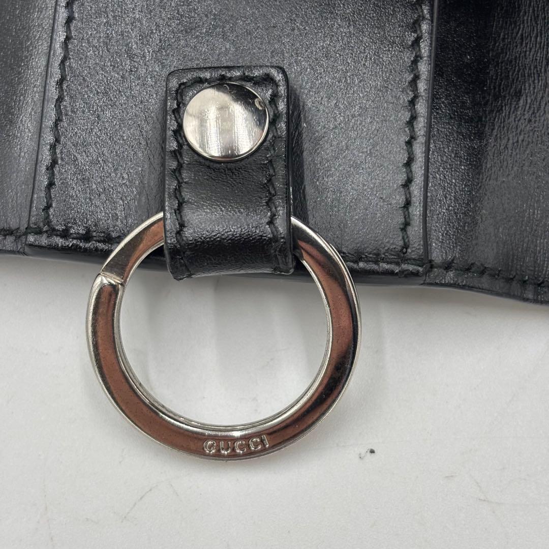 専用GUCCI グッチ グッチシマ GG柄 レザー 6連 キーケース ブラック