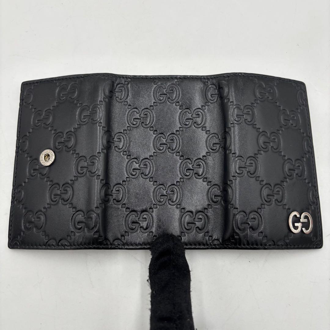 専用GUCCI グッチ グッチシマ GG柄 レザー 6連 キーケース ブラック