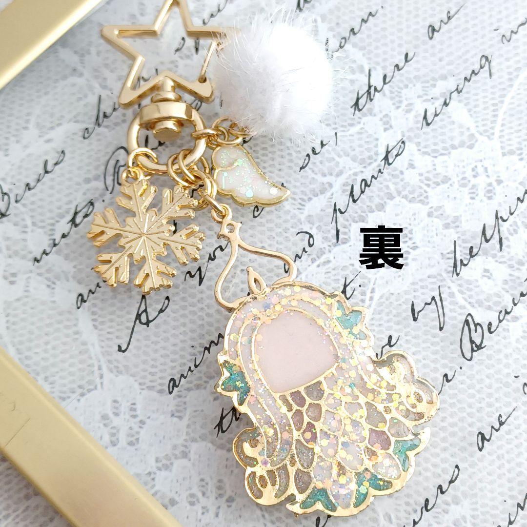 ☆雪傘と白雪キツネ☆　他レジンキーホルダー計7点