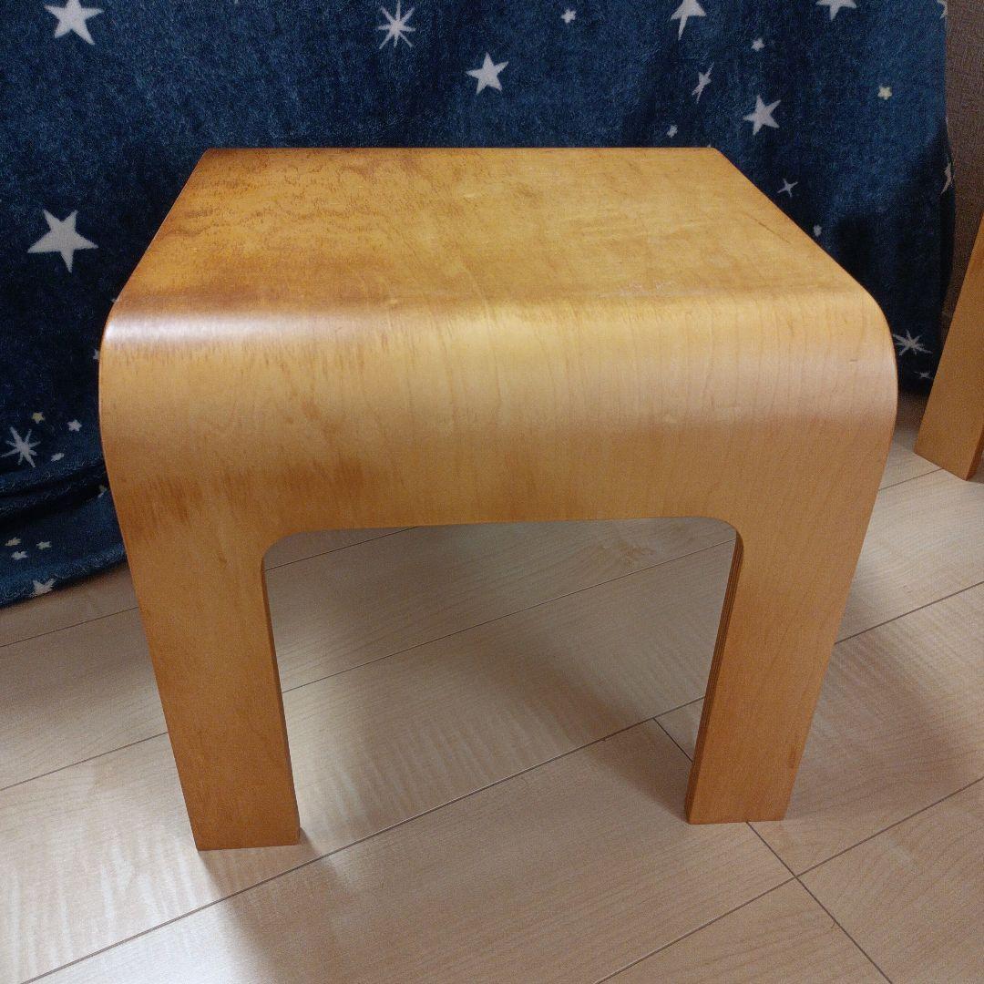 むう　曲木　重なるテーブル、ベンチセット