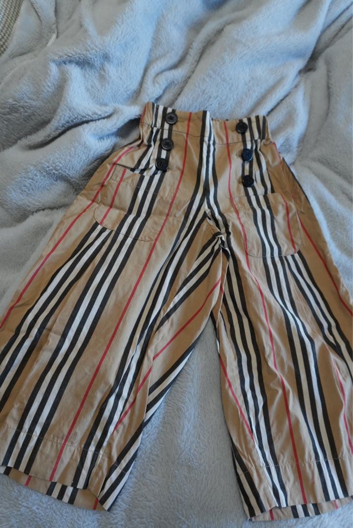 BURBERRY ストライプ柄 ロングパンツ