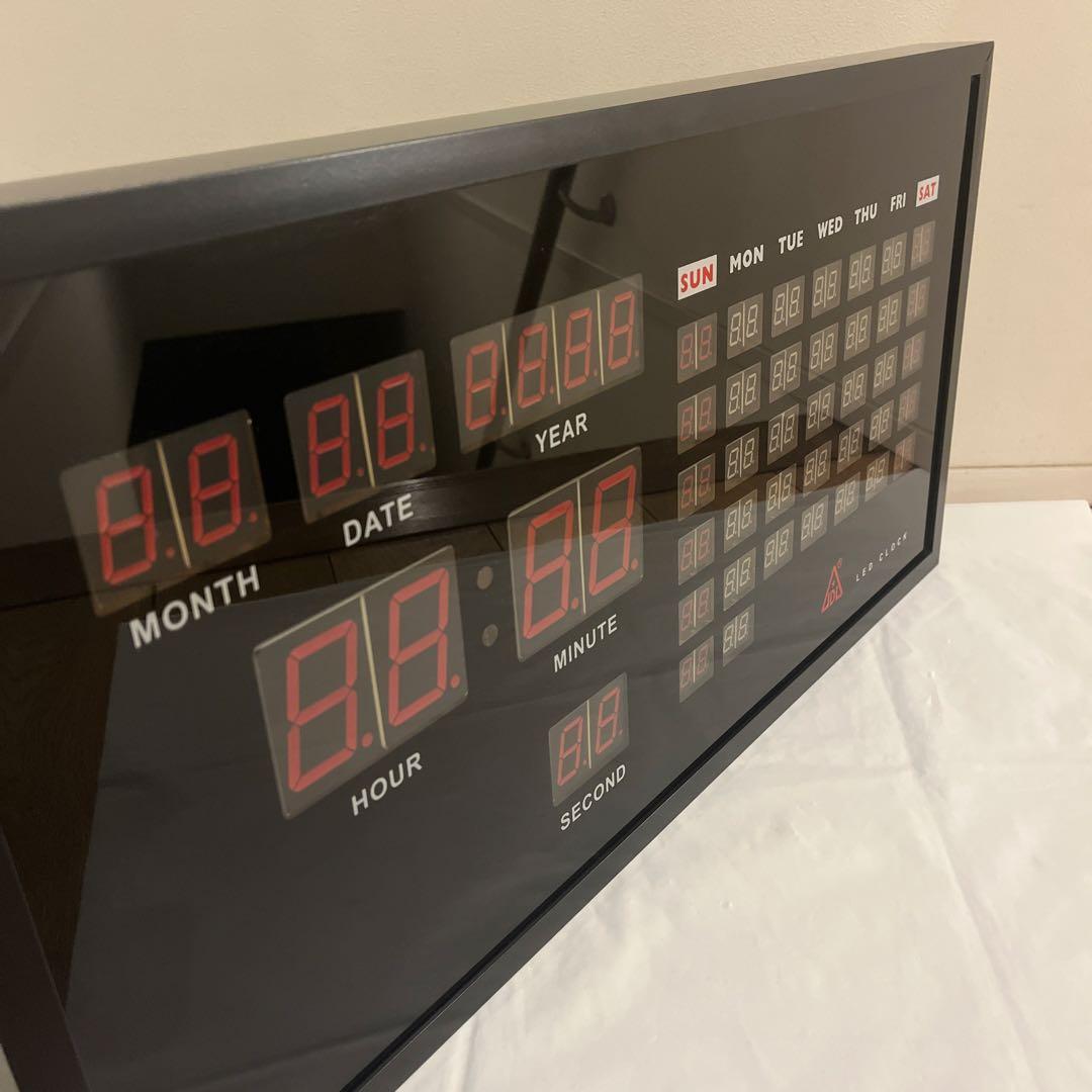 廃盤　JDL LED CLOCK デジタル壁掛け時計 カレンダー