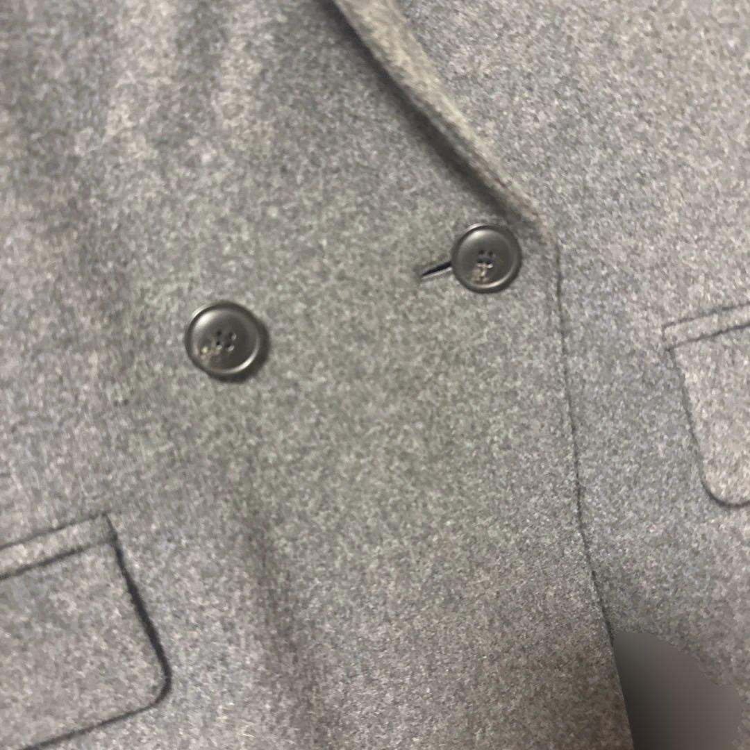 美品　北欧暮らしの道具店 3WAYアレンジ襟のかろやかチェスターコート グレー