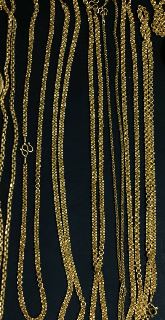 ゆ*読様 金色チェーンと金色古銭セット