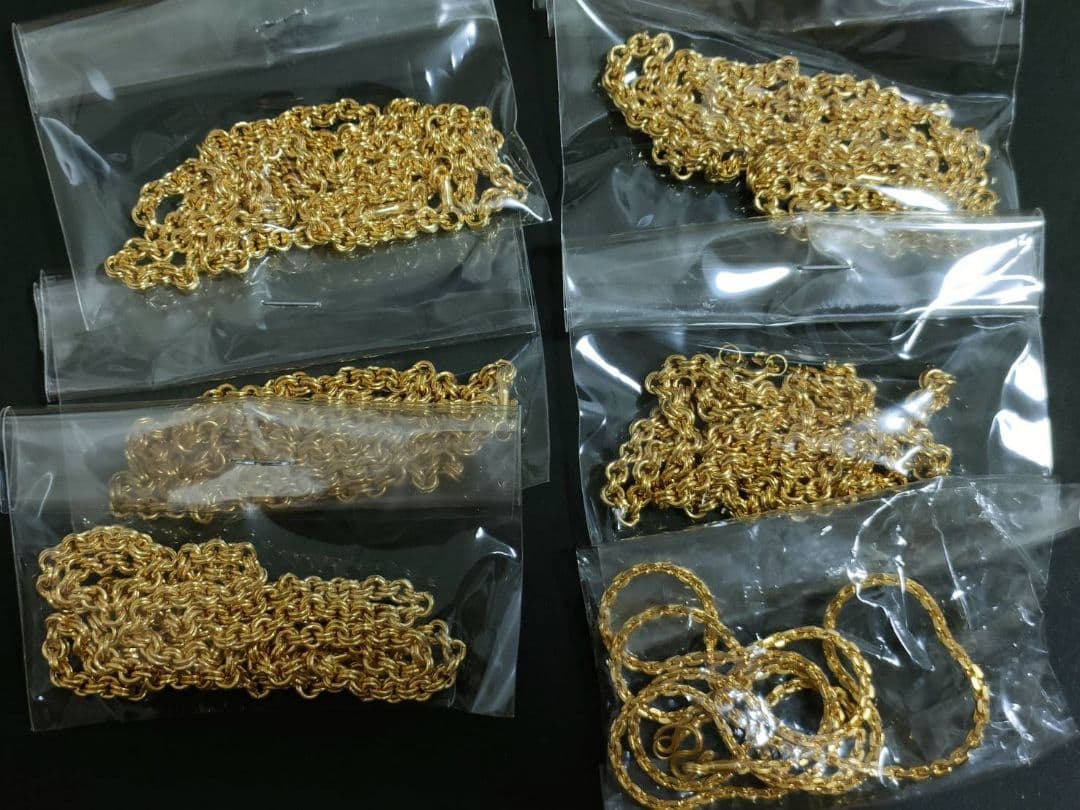 ゆ*読様 金色チェーンと金色古銭セット