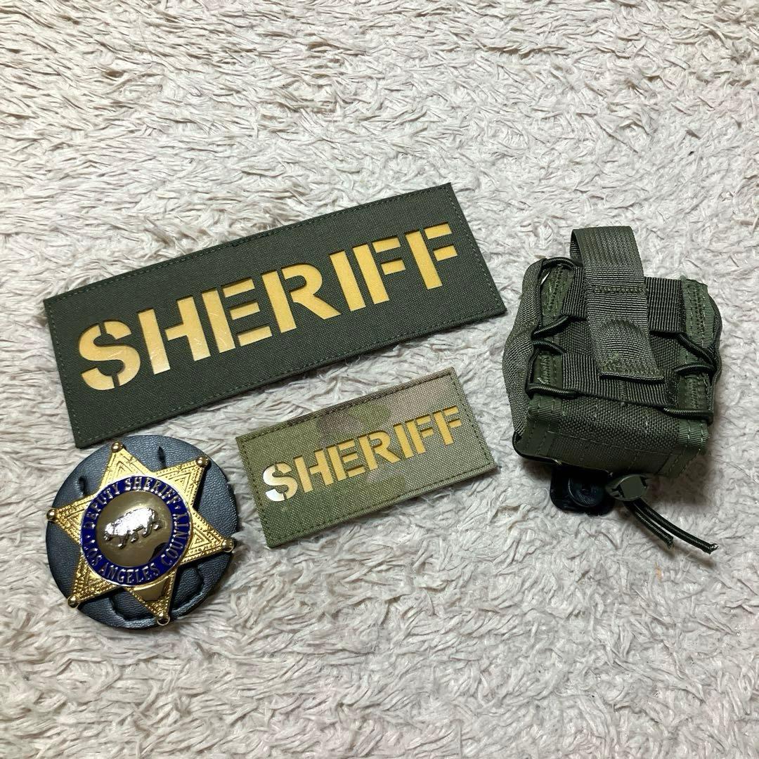 SHERIFF パッチ　ポリスバッジ　ハンドカフ　LE装備