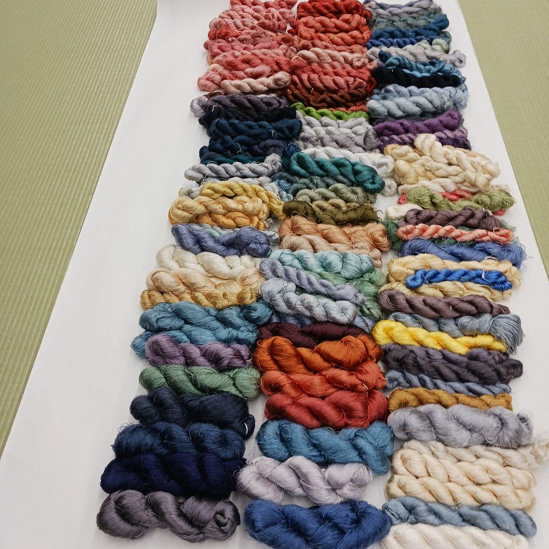 織物、組紐、刺繍手芸用絹糸わけあり