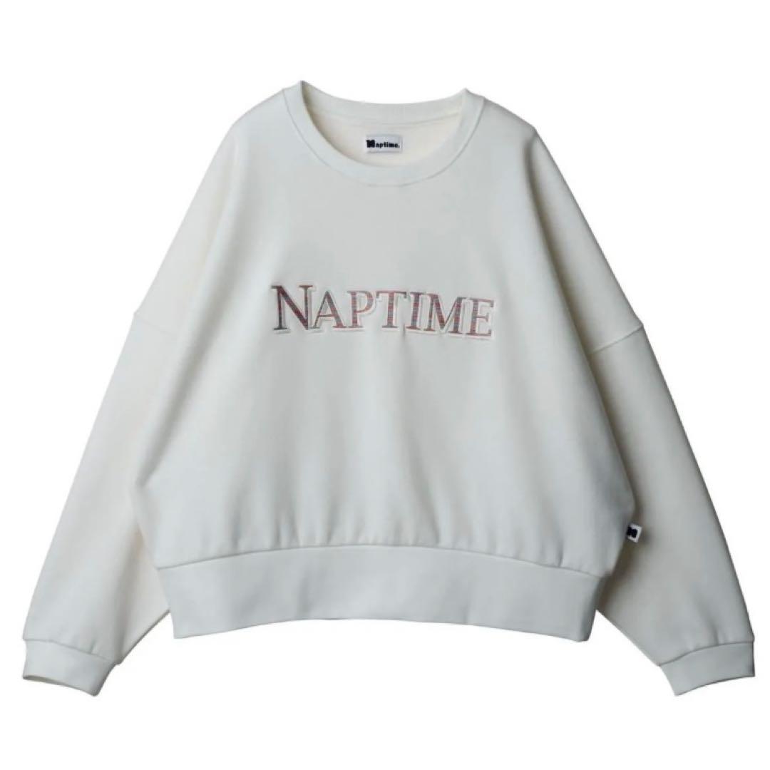 Naptime. プルオーバーSWEAT WHITE 【S】