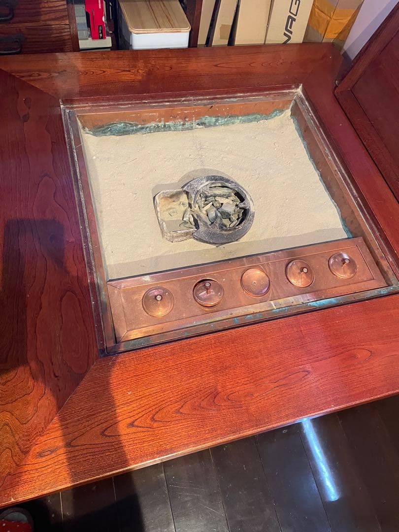 囲炉裏 火鉢テーブル 五徳