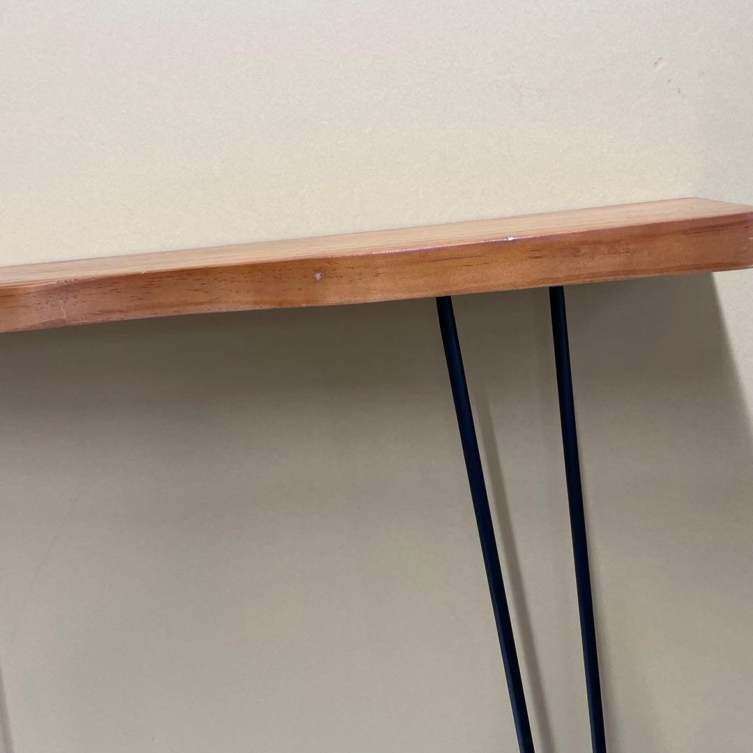 サイドテーブル　コンソールテーブル スタンディングデスク 2本足