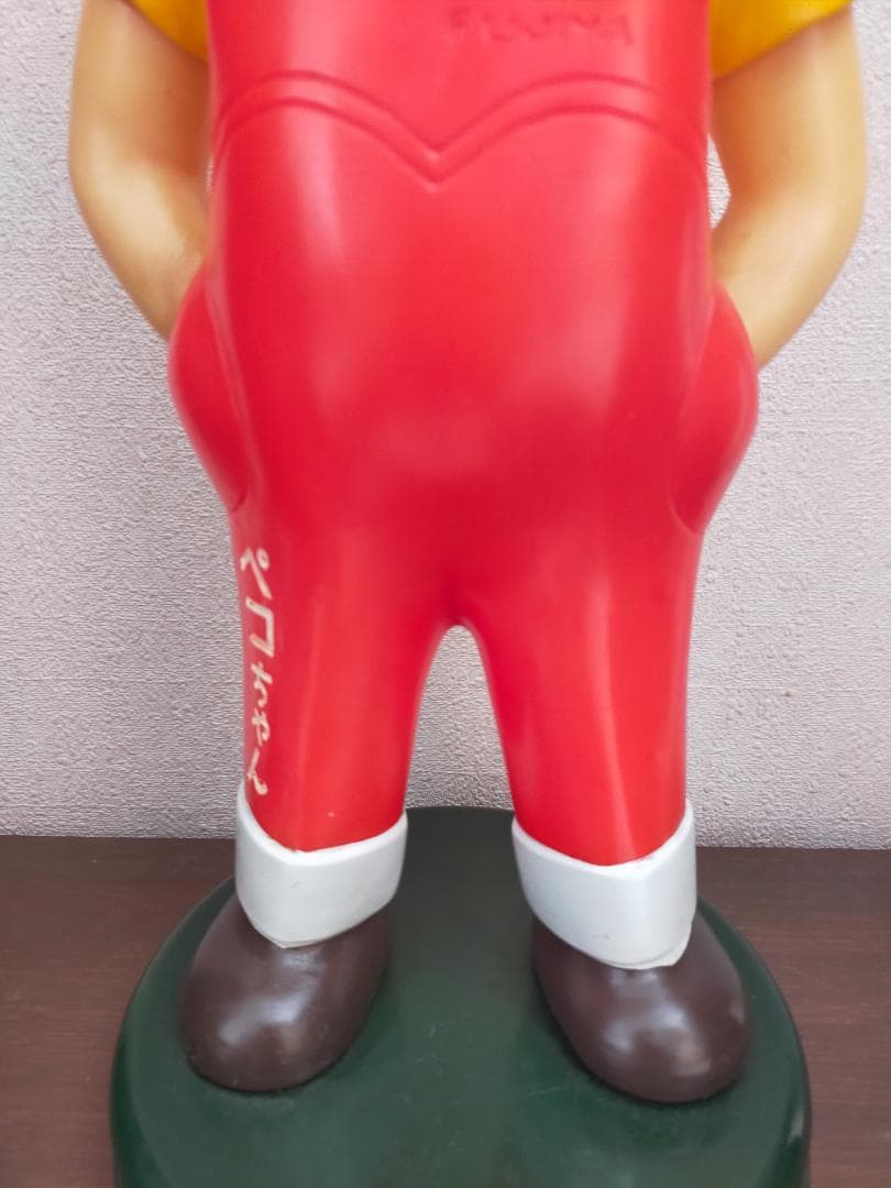 不二家　ペコちゃん人形　４７ｃｍ　ブリキ台