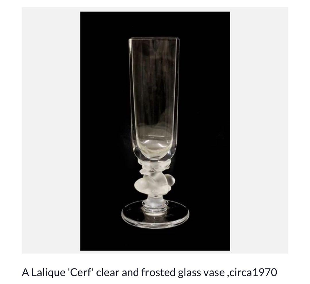 ラリックのCerf(セルフ)アールデコ　花瓶