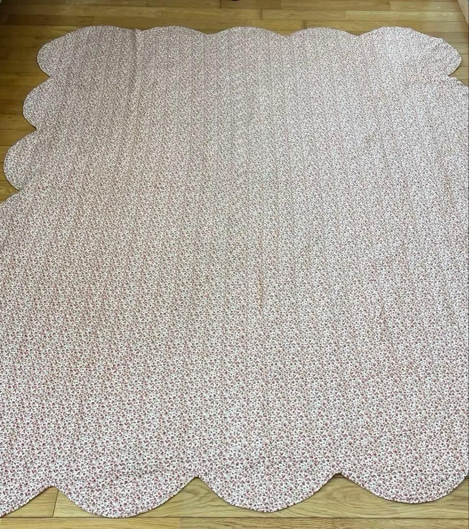 【美品】アメリカンアンティークキルト⭐︎ダブルウエディング 約208×180cm