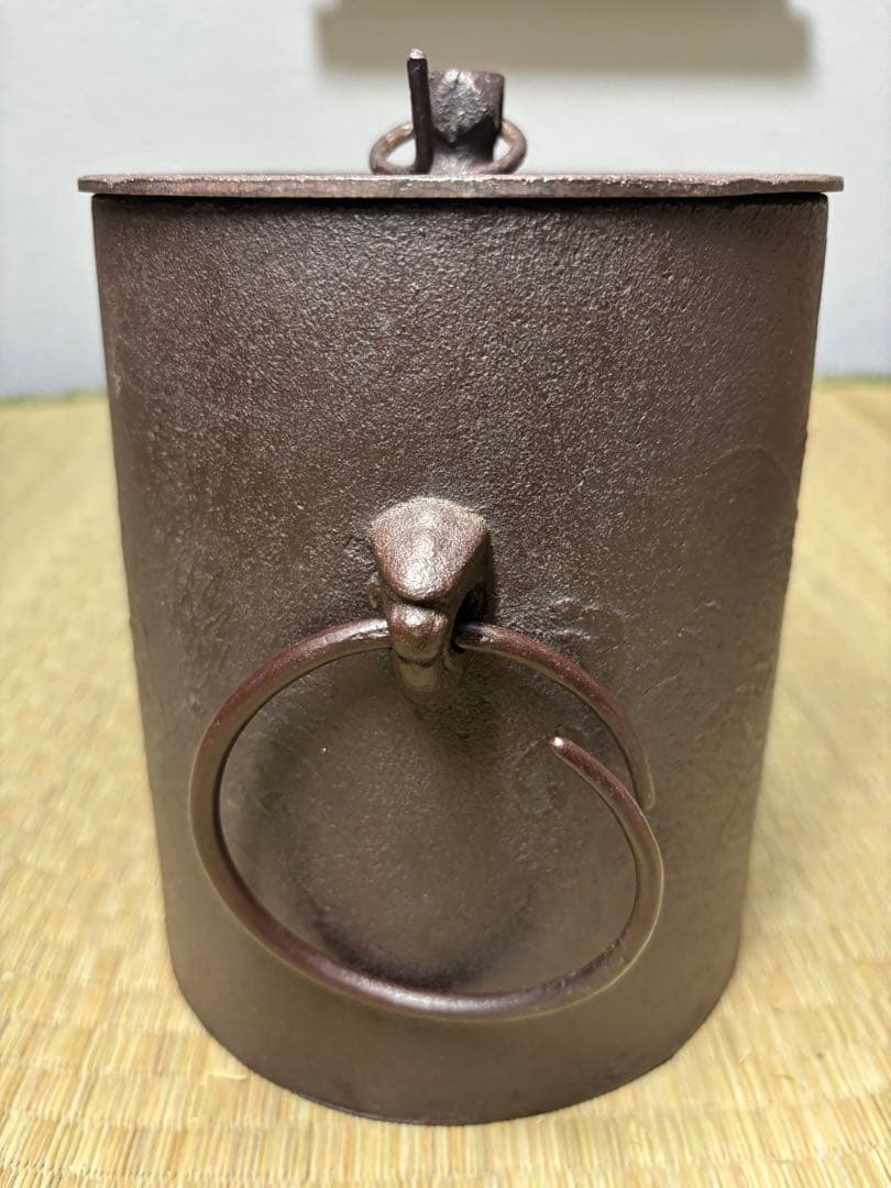 未使用 風炉釜 茶釜 菊池政光 友箱 竜雲釜