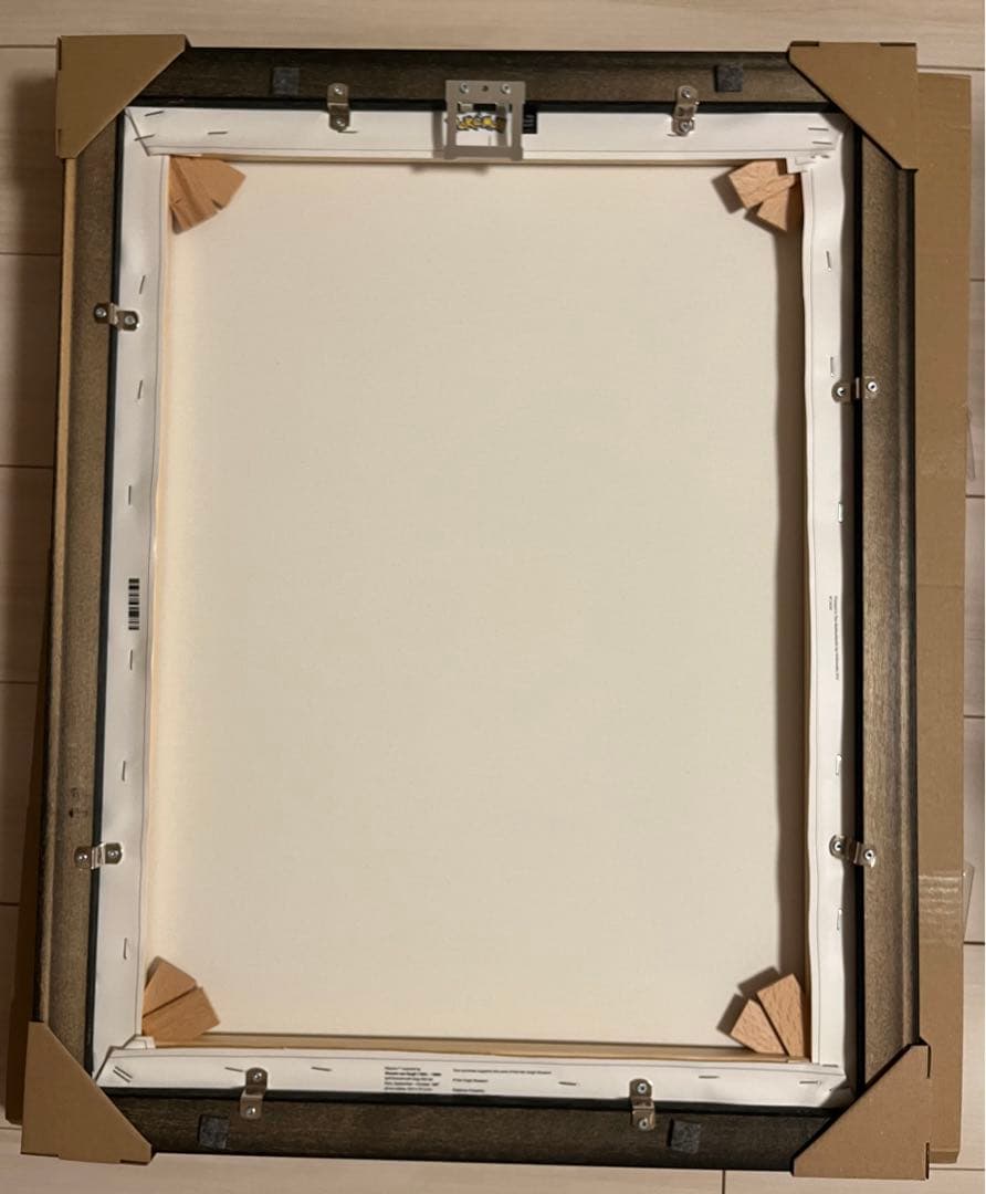 【Mサイズ】黒枠 木枠付き ゴッホピカチュウ キャンバス アート ゴッホ美術館