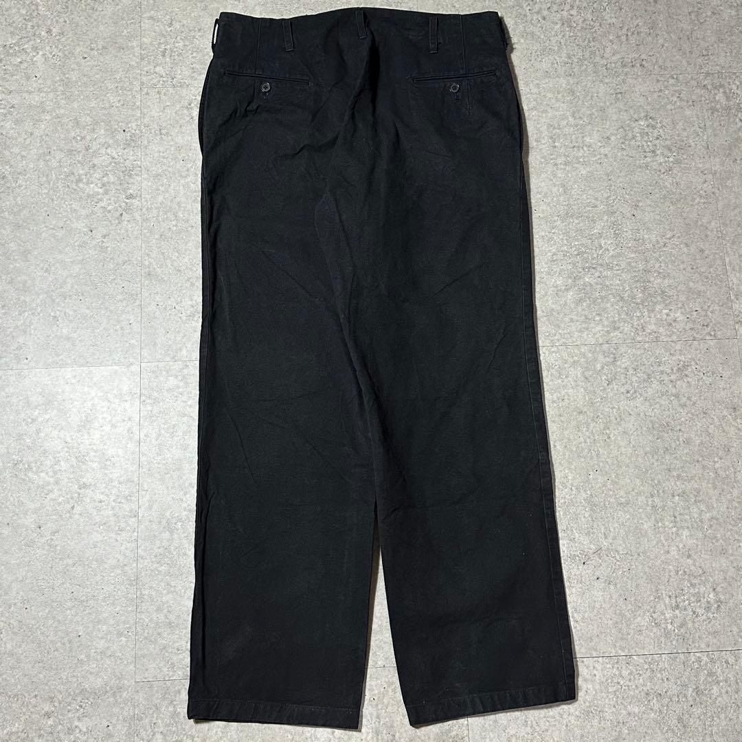Y's for men コットン ワイドパンツ 黒 4
