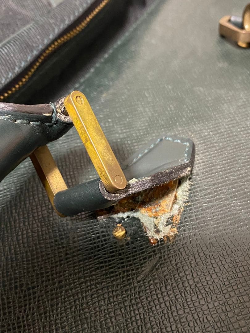 【ジャンク品】ヴィトン ガーメントケース ボストンバッグ タイガ 素材