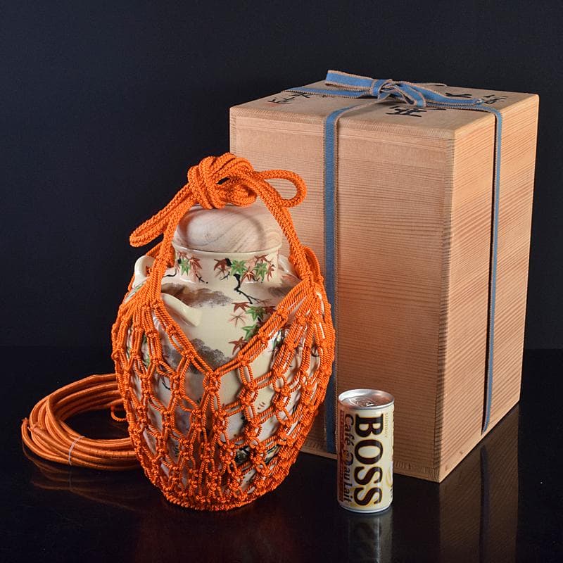 京焼　平安　山川巌造　仁清　荘壷　共箱　V　R7659B