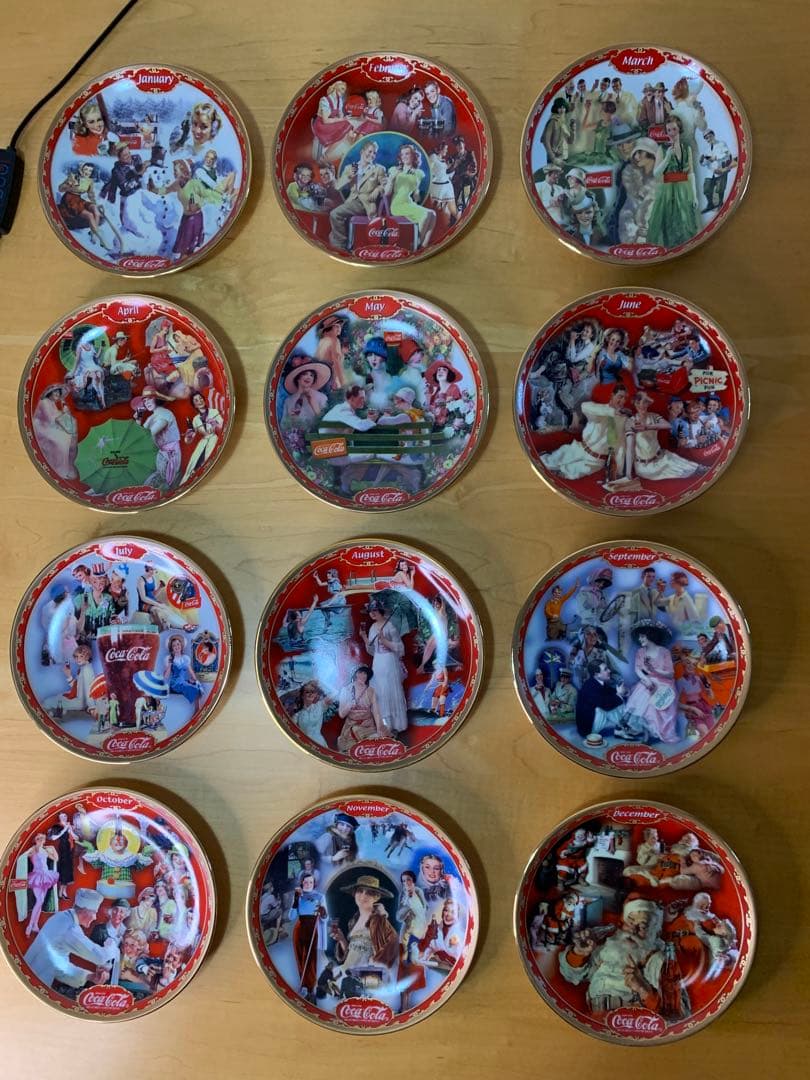 【永見】コカコーラオフィシャルプレートのカレンダー