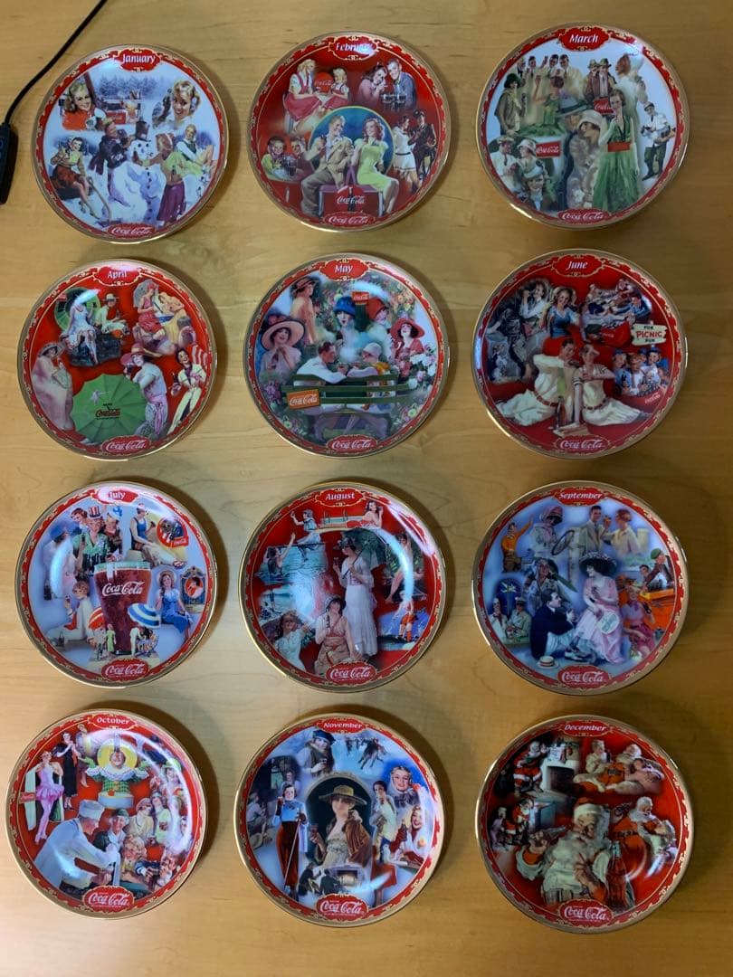 【永見】コカコーラオフィシャルプレートのカレンダー