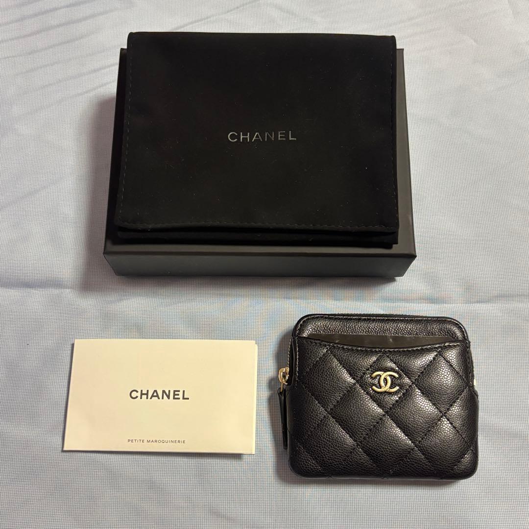 美品 CHANEL ジップパース マトラッセ タイムレスクラシック