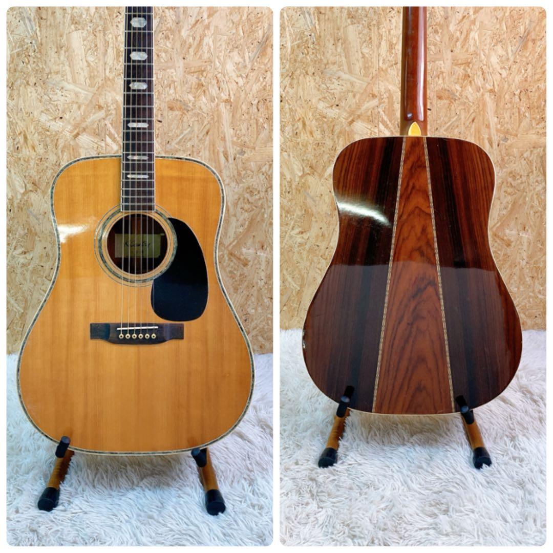 ハカランダ　K.country D-400 春日楽器　70年代　ケース付き